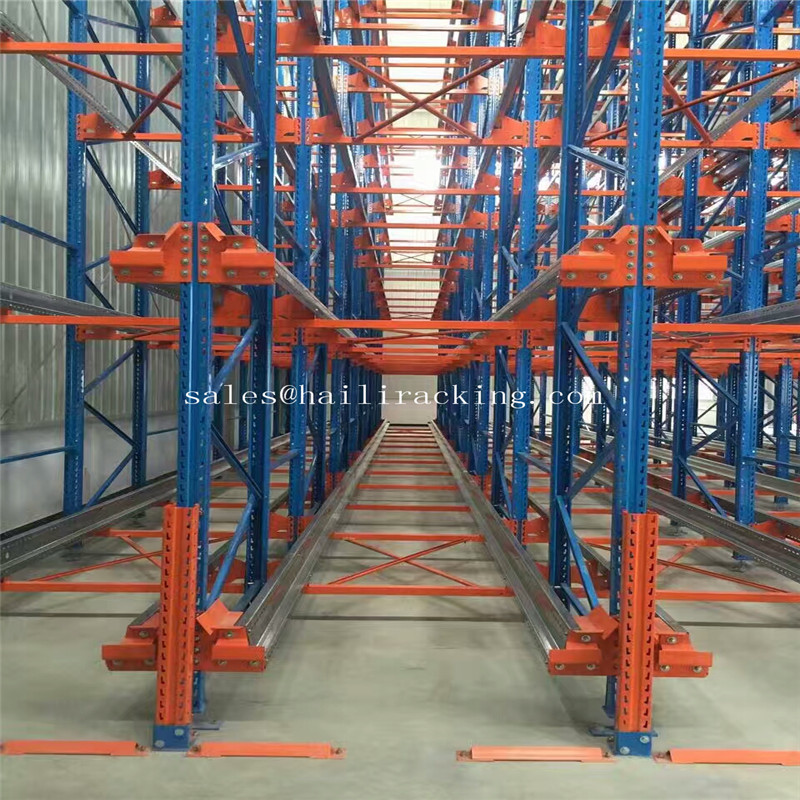 Radio Shuttle Car Racks Moving Movable Pallets Shelving Automatic Racking System