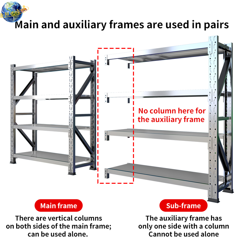 304 Stainless Steel Heavy Duty Warehouse Rack 200KG Per Shelf Capacity Durable &amp; Corrosion Protected Adjustable Shelving Unit