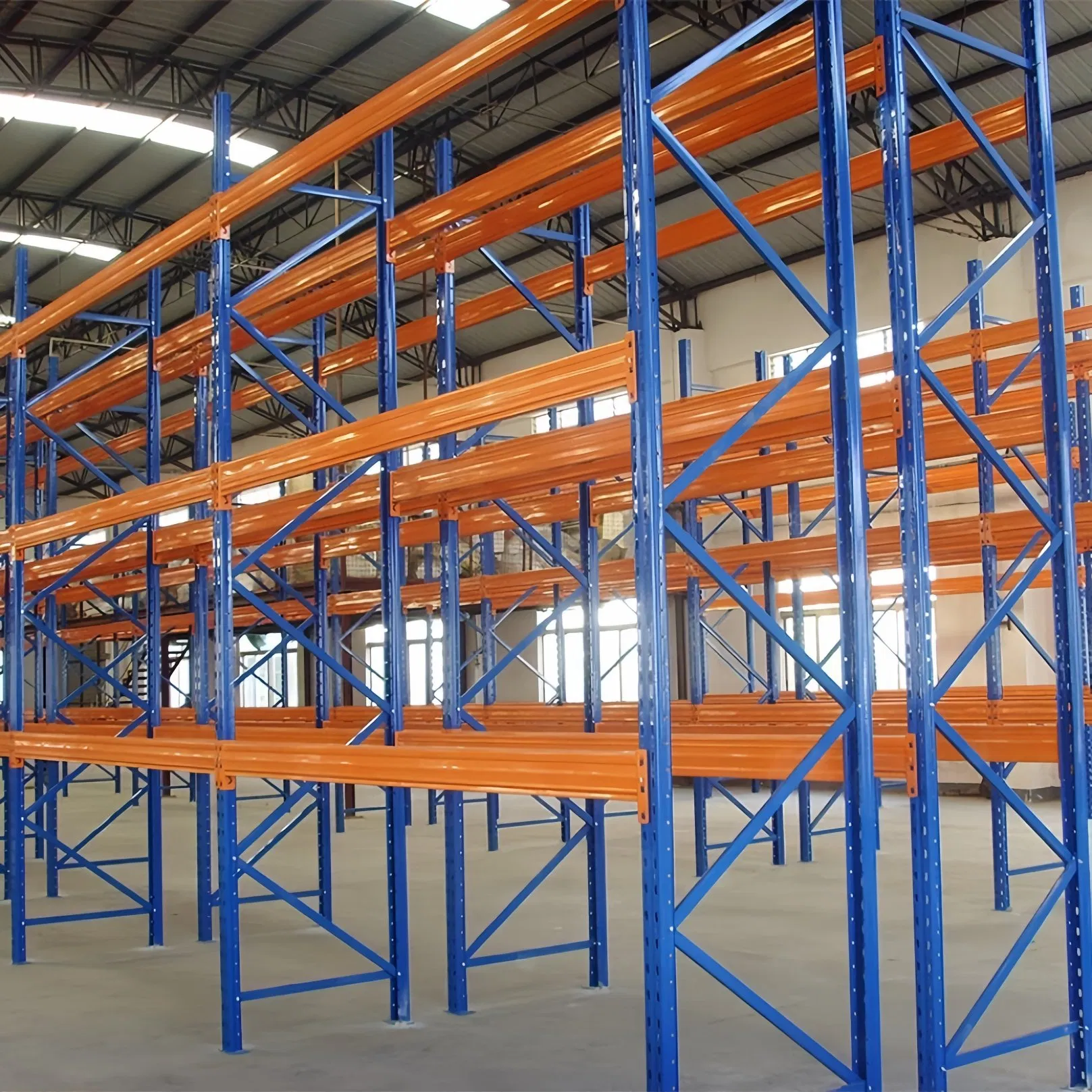 Heavy Duty Selective Stacking Galvanized Automated Warehouse Storage Steel Pallet Rack