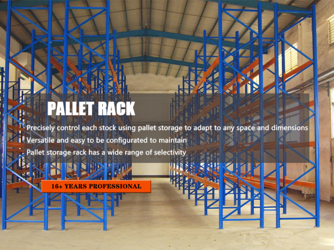 Factory Direct Customized Heavy-Duty Steel Warehouse Selective Pallet Racking Push Back Shelf Industry Adjustable Pallet Storage