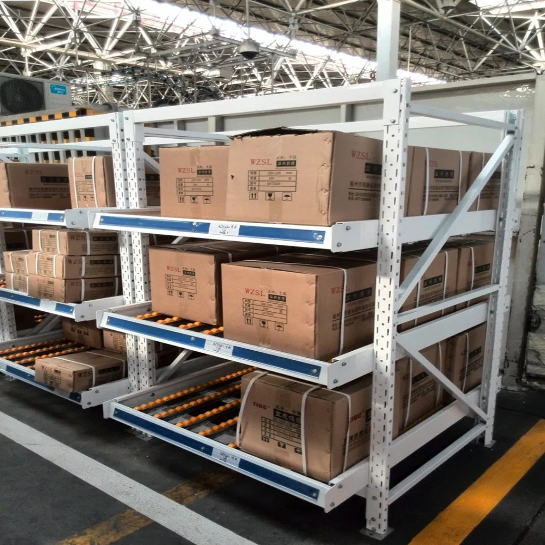 Favorable Price Steel Efficient Picking Gravity Flow Rack Made in China at Warehouse Rack Factory