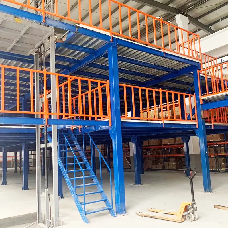 Warehouse Storage Pallet Steel Mezzanine Racking