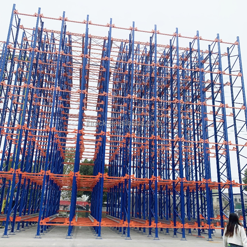 Chinese Shuttle Rack Manufacturer Factory Metal Shelves Vertical Storage Asrs Warehouse Racking System Shelving Units