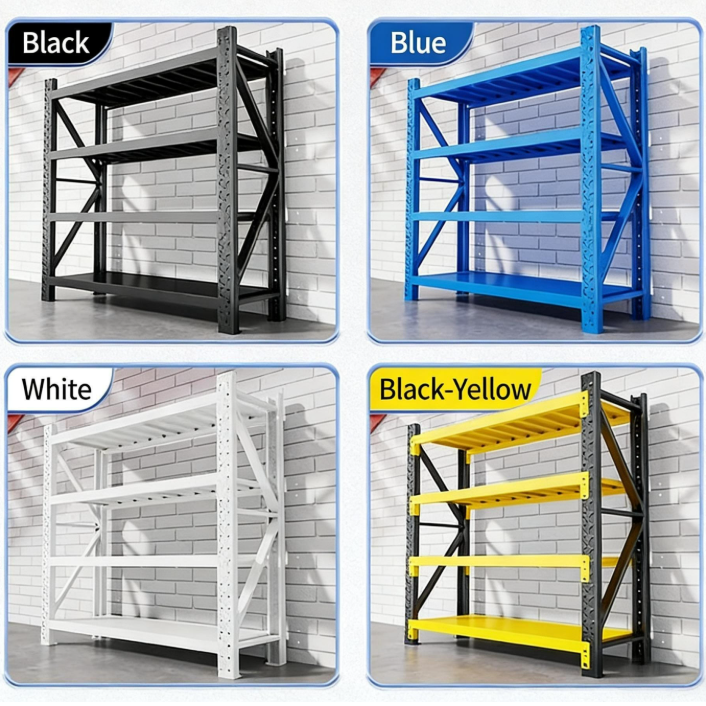 Heavy Duty Garage Storage Racks Industrial Steel Shelving Units Warehouse Storage System High Load Metal Shelves for Tools