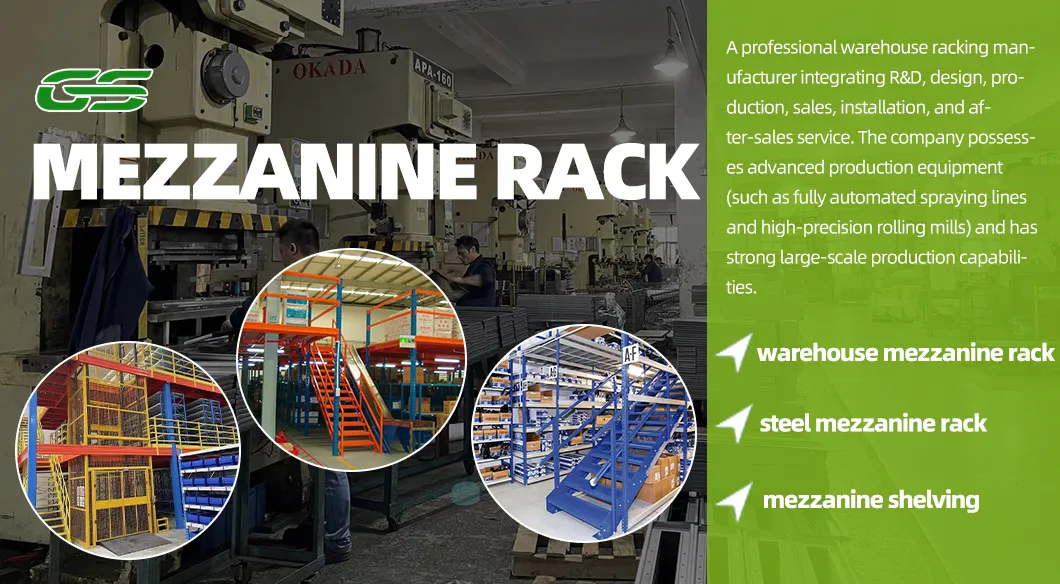 New Product Adjustable High Quality Warehouse Hoist Lift Attic Mezzanine Rack Mezzanine Floor for Multi-Tier Rack Supported