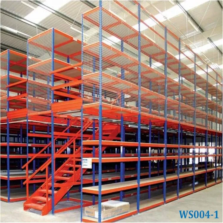 Durable Good Fuction Industrial Storage Rack Supported Q235 Steel Mezzanine Floor System for Warehouse Storage