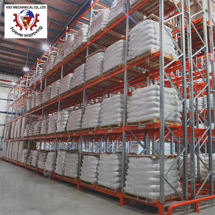 Heavy Duty Pallet Rack Teardrop Double Deep Warehouse Pallet Racking Storage System Made in Vietnam