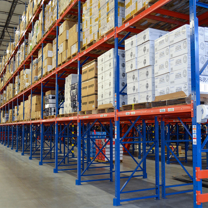Factory Direct Customized Heavy-Duty Steel Warehouse Selective Pallet Racking Push Back Shelf Industry Adjustable Pallet Storage