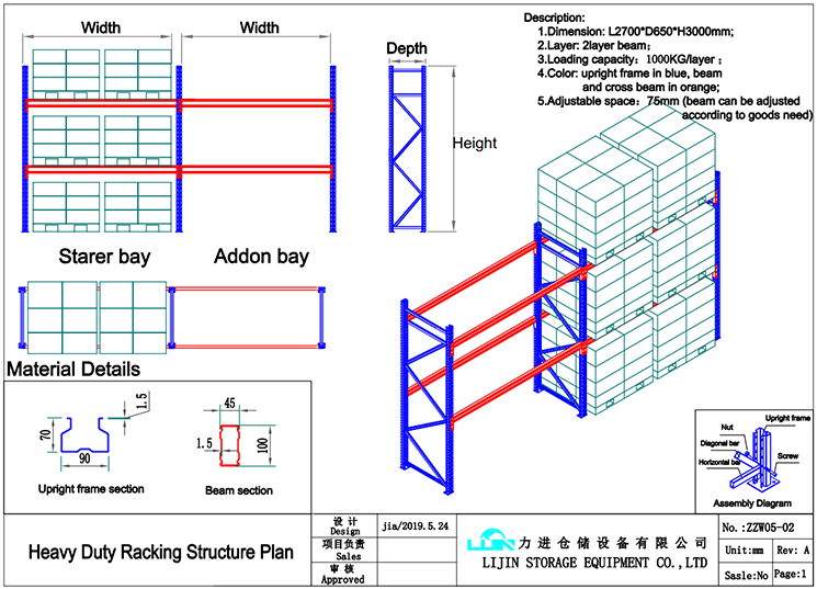 Heavy Duty Pallet Racks Redirack Teardrop Hole Canada Storage Racking System Drive-in Mezzanine System