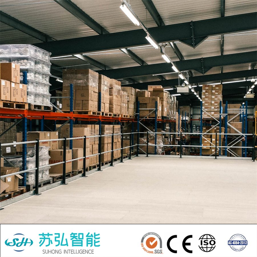 Leading Factory Industrial Warehouse Storage Galvanized Mezzanine Grating Metal Steel Platform Floor Racking Installation Loft Rack Construction