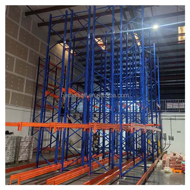 Heavy Duty Warehouse Storage Heavy Duty Pallet Rack System Industrial Storage Rack Push Back Steel Pallet Rack