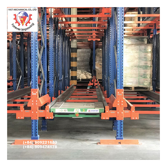 Automated Warehouse Racking System With Pallet Radio Shuttle Rack Made In Vietnam For High-Quality And Space-Efficient Storage