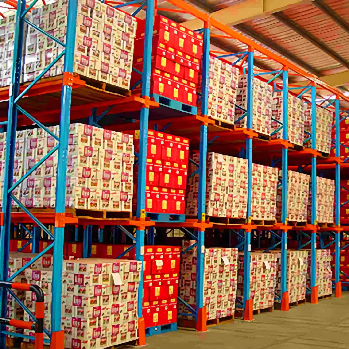 Heavy Duty Selective Stacking Galvanized Automated Warehouse Storage Steel Pallet Rack
