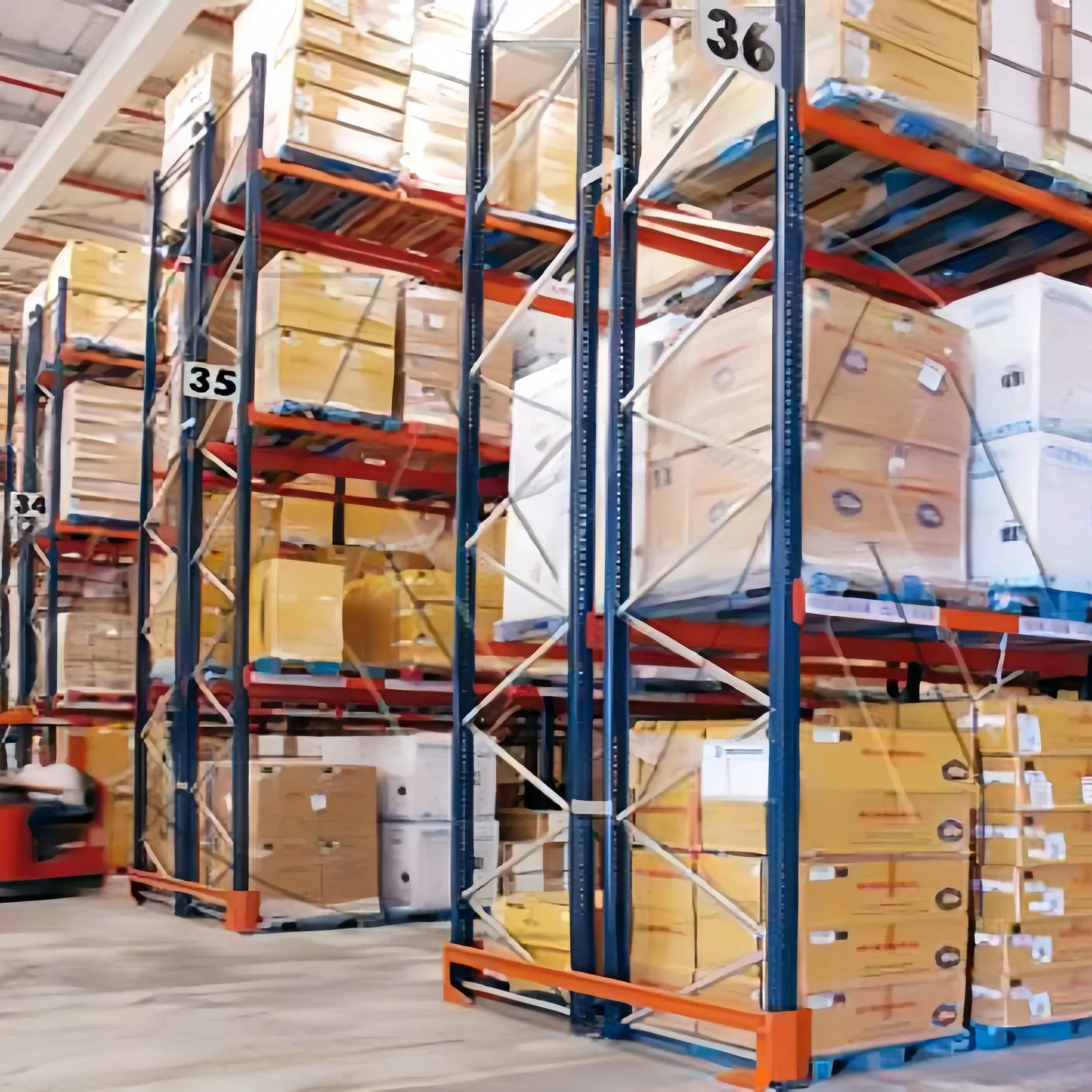 Heavy Duty Selective Stacking Galvanized Automated Warehouse Storage Steel Pallet Rack