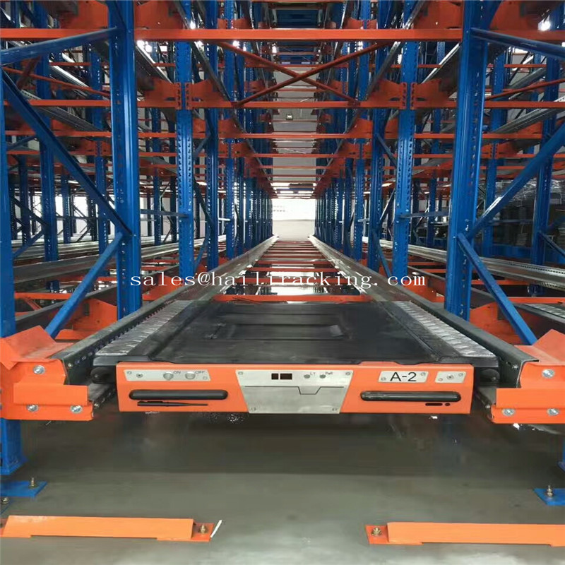 Radio Shuttle Car Racks Moving Movable Pallets Shelving Automatic Racking System