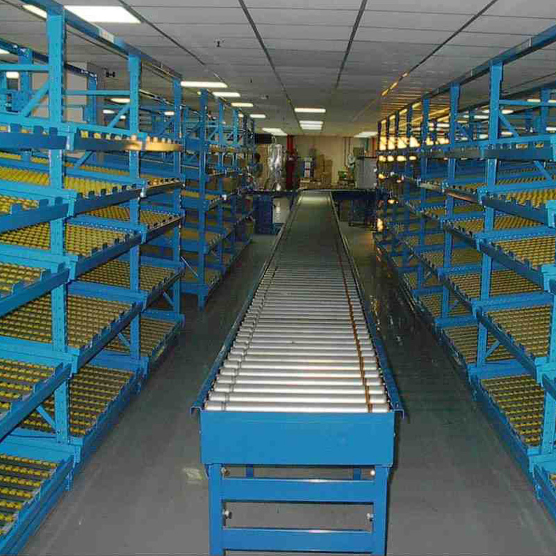 Heavy Duty High Density Steel Gravity Flow Rack for Industrial Warehouse Storage