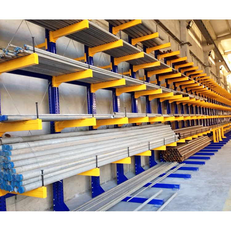 Blue and Yellow Cantilever Rack Display 2
