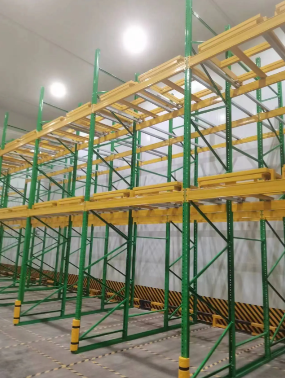Rack Manufacture Metal Cold Storage Solution Push-back Pallet Racking System Cargo &amp; Storage Equipment