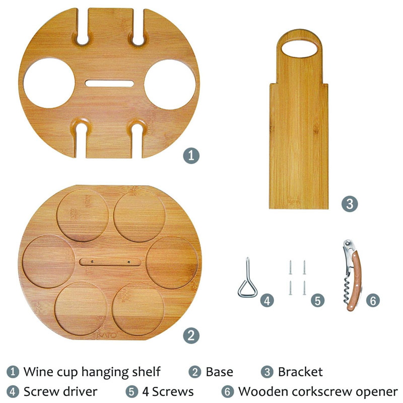 Small Countertop Wine Rack With Glass Holder Bottle Shelf Wine Holder Bamboo Kitchen Wine Storage Rack