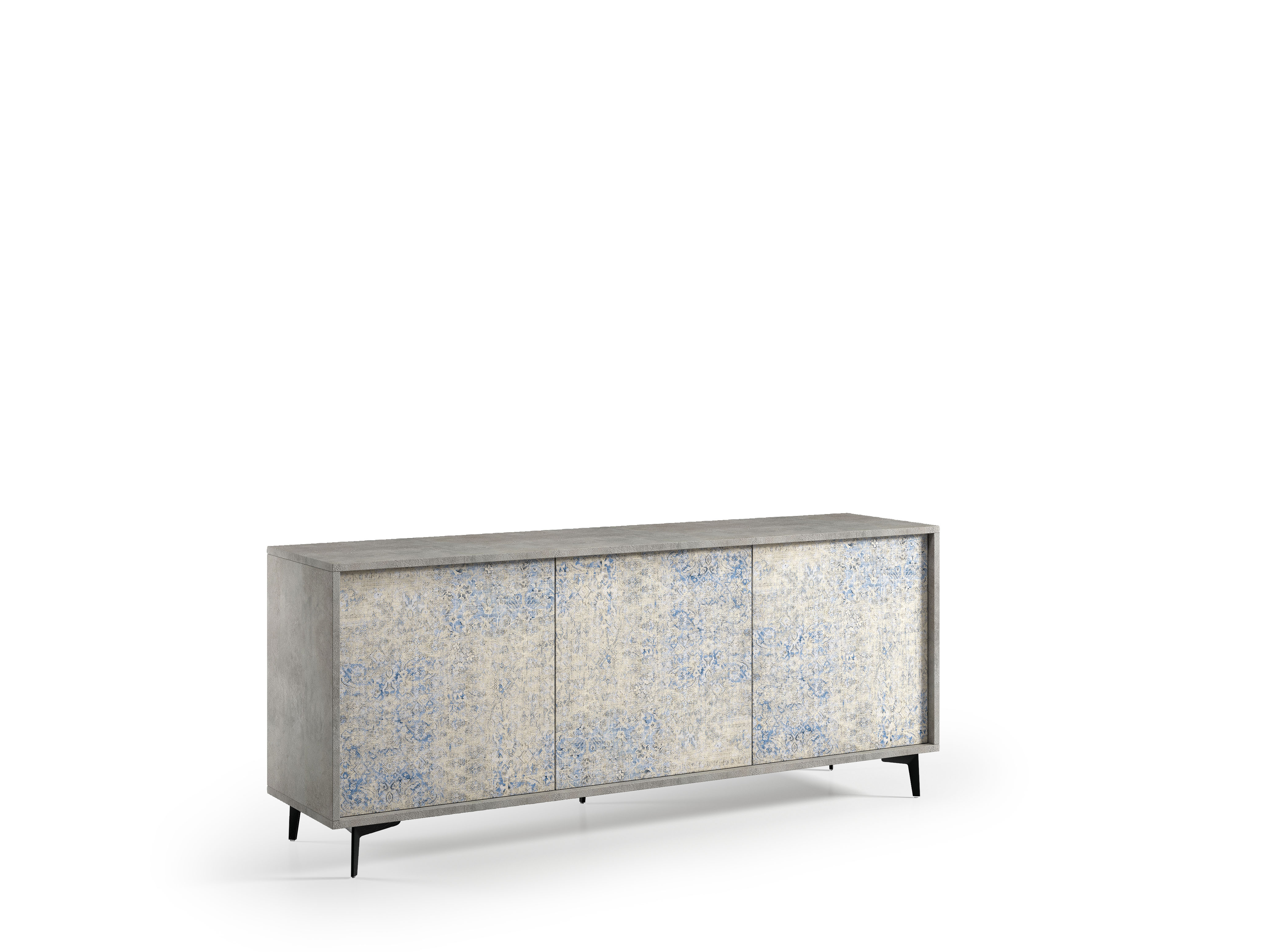 sideboard with 3 doors push open