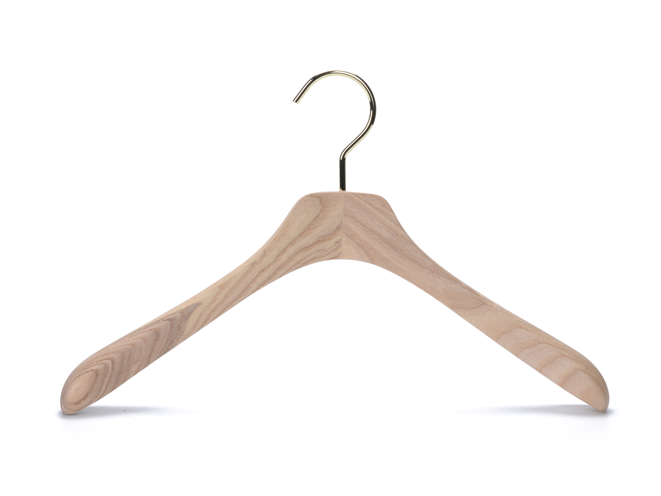Women coat hanger brush ash wood