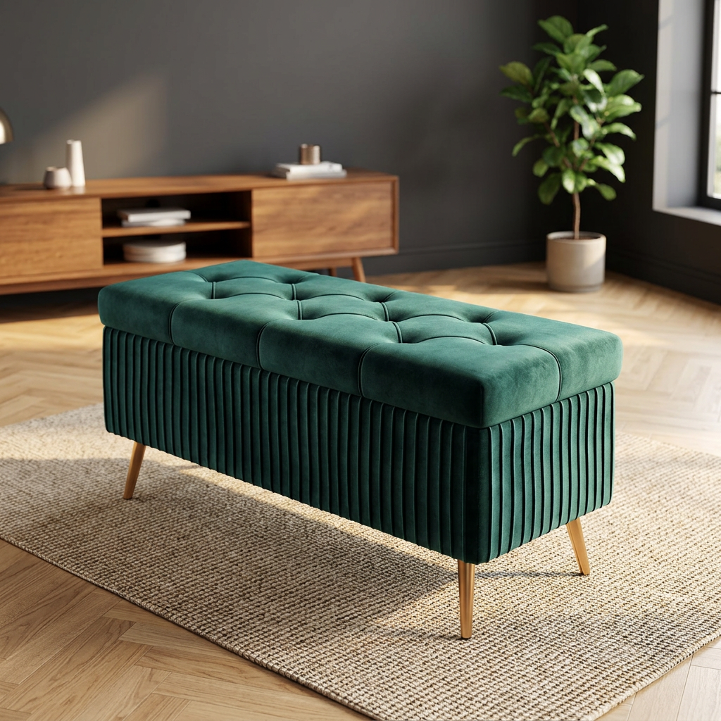 Modern Nordic Long-Shaped Storage &amp; Shoe-Changing Bench for Home Use Sofa-Style Wooden Bench at Entrance Apartment &amp; Hotel Use