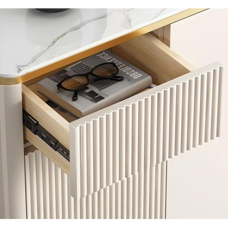 Wholesale price wooden modern light luxury design furniture shoe cabinet for living room and hotel with large storage
