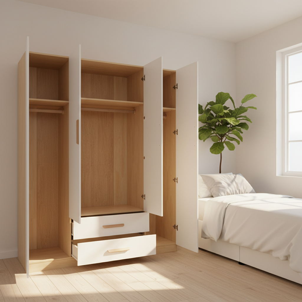 Wardrobe Bedroom Home Economical Type Rental Room with Custom Cabinets Storage Cabinet Storage Wardrobe