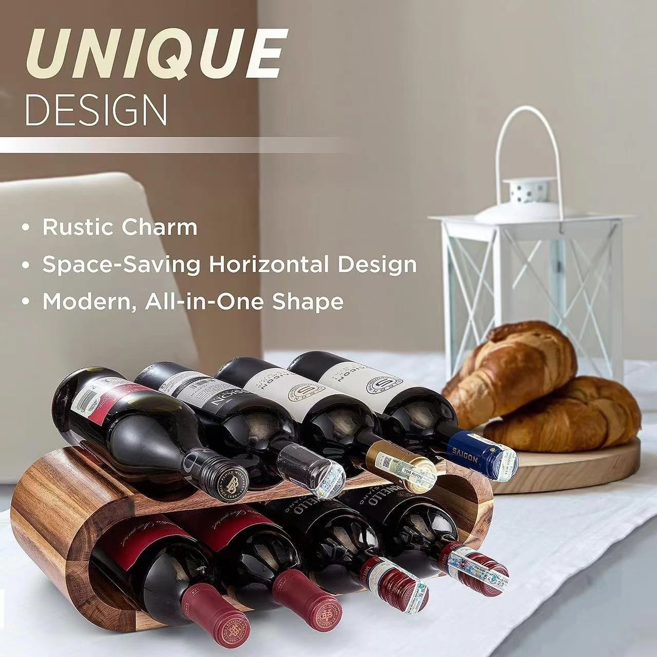 Wine Bottle Display Rack Detail 5