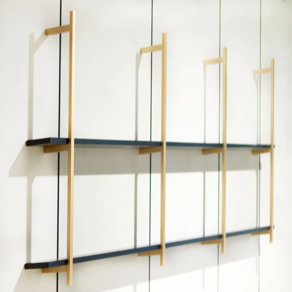 Furniture Floating Wall Storage Shelves Aluminum Home Wall Mount Bookshelf for Living Room Office Kitchen Dining Home Office