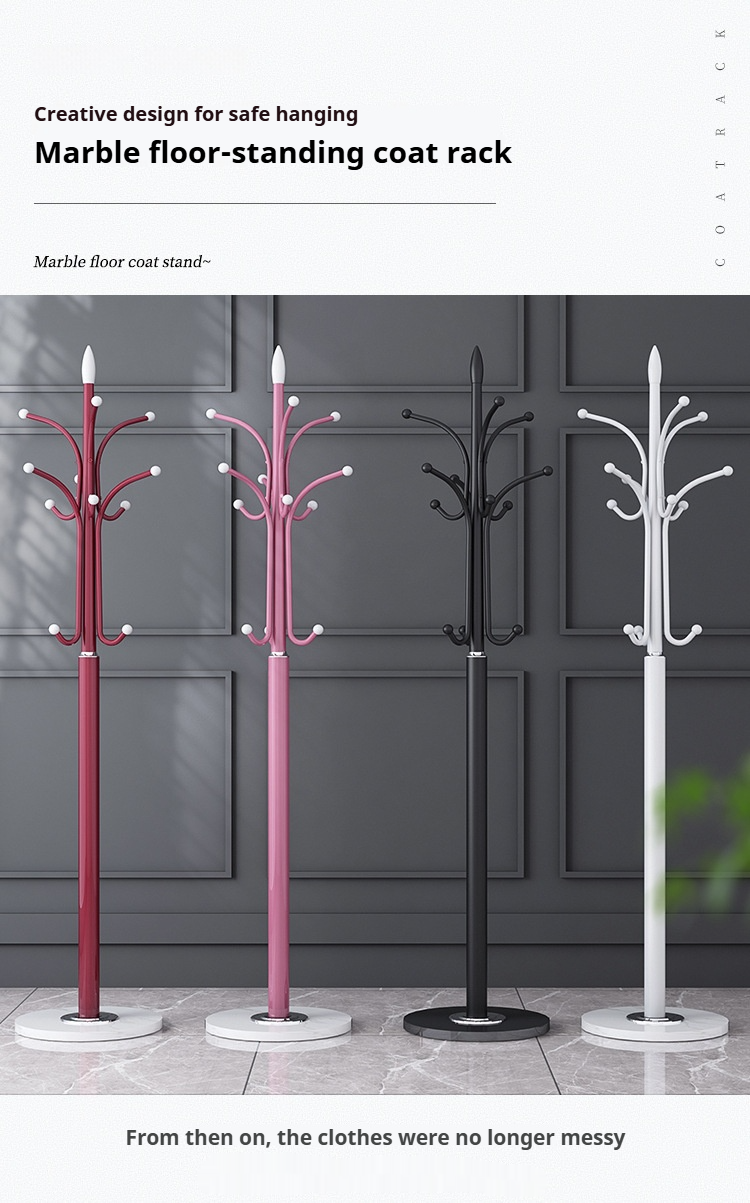 Marble Floor-standing Coat Rack