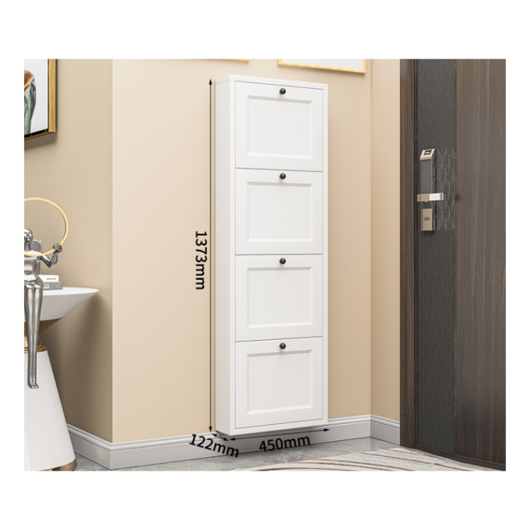 Metal Shoe Cabinet with Drawers Iron Shoe Rack Organizer Modern Shoe Cabinet Storage for Living Room Hotel