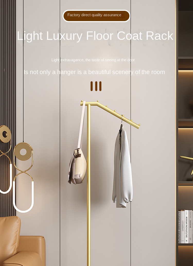 Minimalist modern floor-standing home coat rack 1