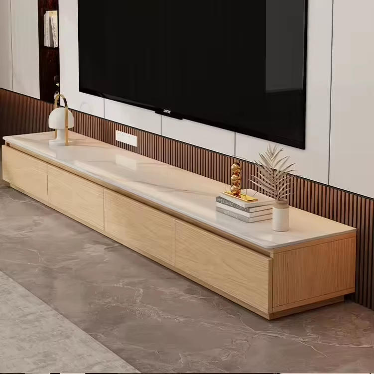 Premium Modern Living Room Luxury TV Console, Practical Base Cabinet for TV &amp; Daily Storage with TV Application