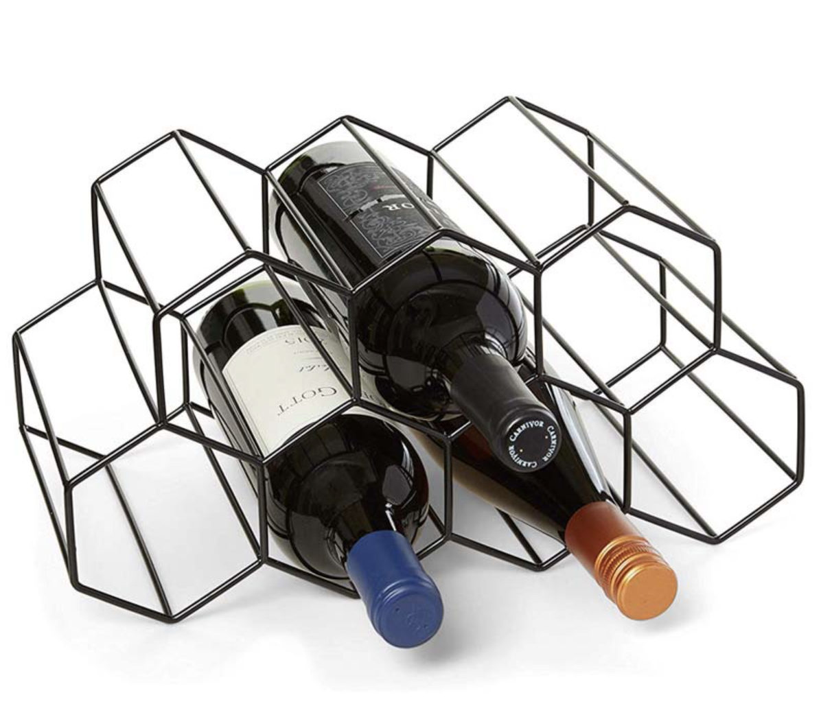 Iron Wine Storage Rack Display Rack Gold Wine Bottle Holder
