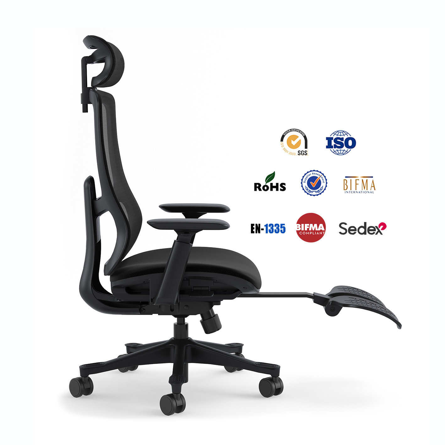 Modern Design Office Chairs Wholesale Manager Mesh Metal Computer Chairs Adjustable Ergonomic With Packing