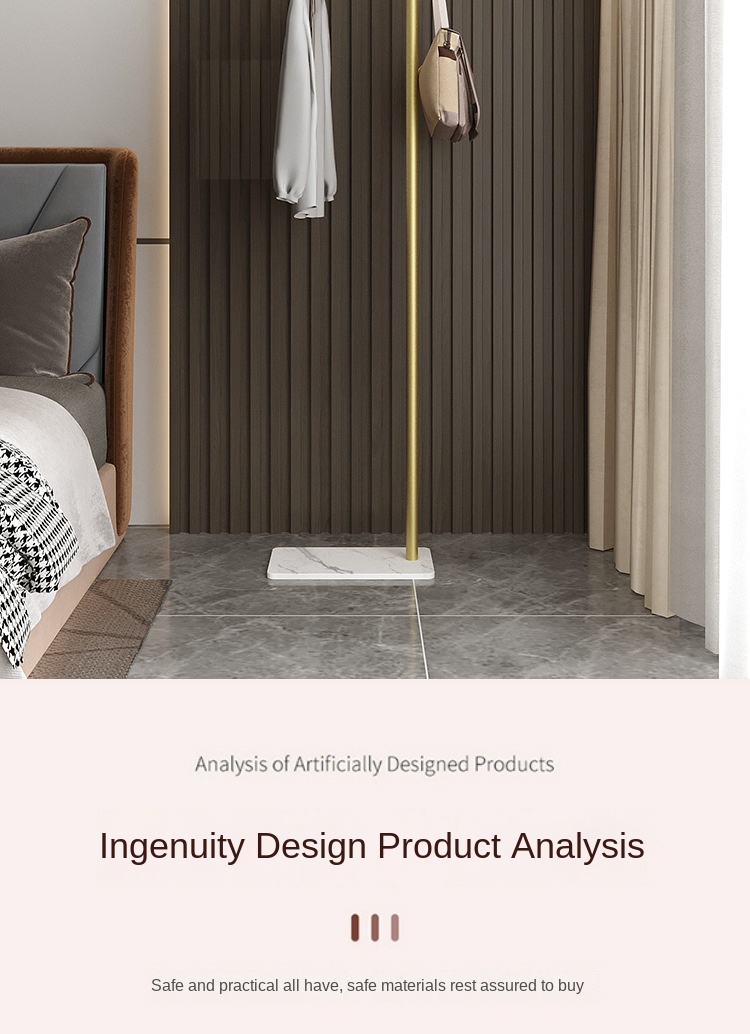 Minimalist modern floor-standing home coat rack 4