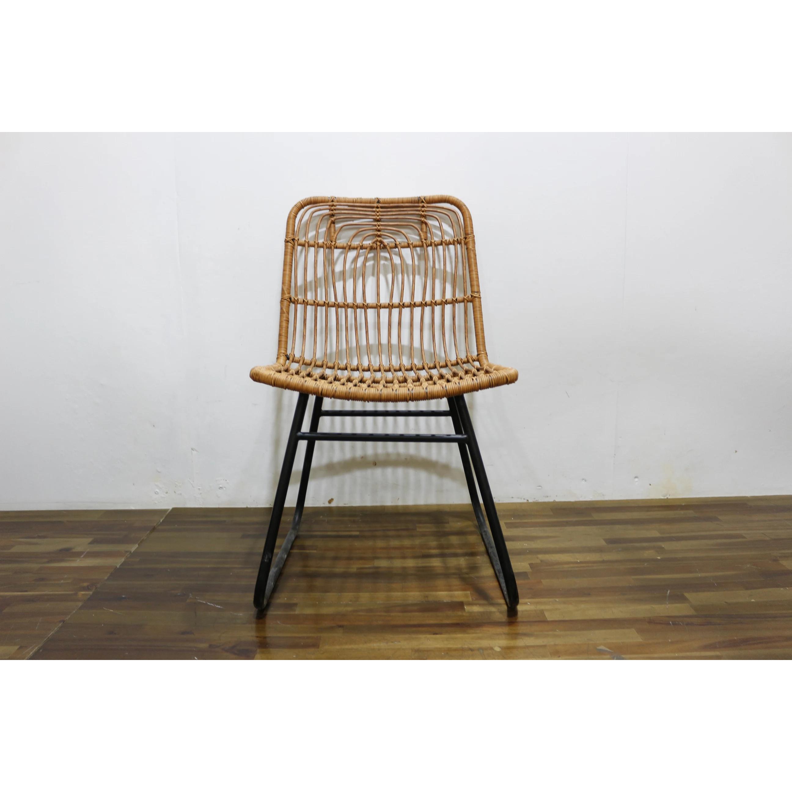 Rattan Storage Bench with Hidden Compartment for Commercial Restaurant Furniture and Garden Tools