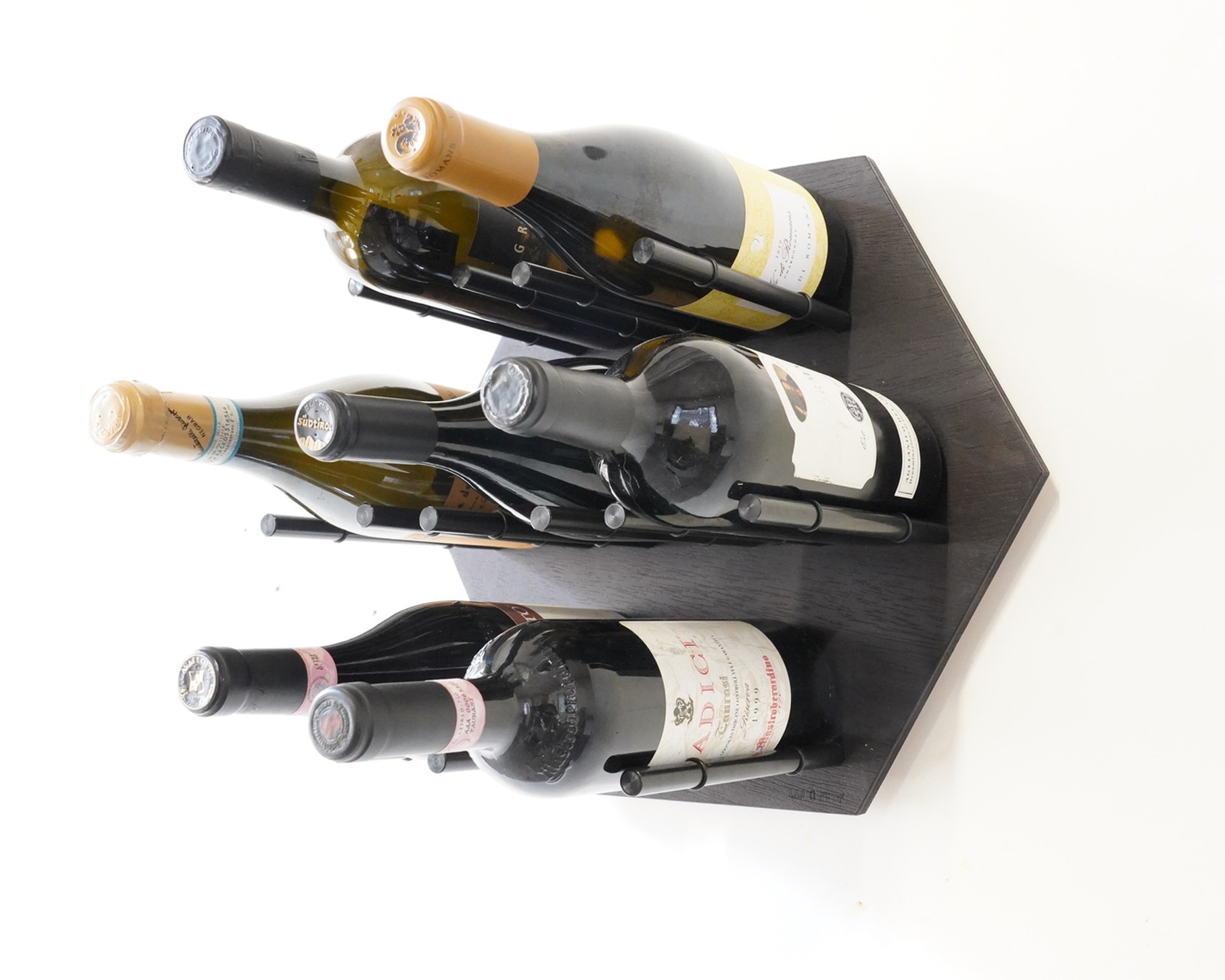 Best Quality Made In Italy Wenge Wine Bottle Holder Wine And Beer Display Rack For Luxury Decoration