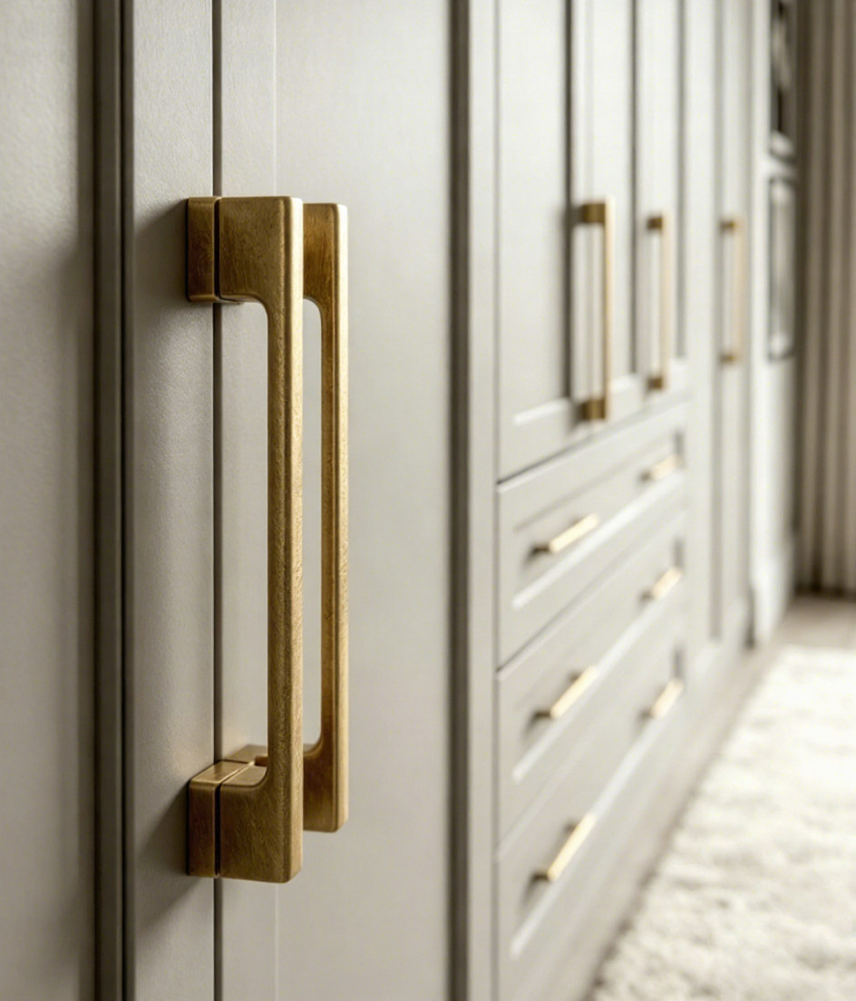 Particle Board &amp; Wood Bedroom Wardrobe with Large Capacity Multi-functional Storage Swing Door Modern Minimalist Design