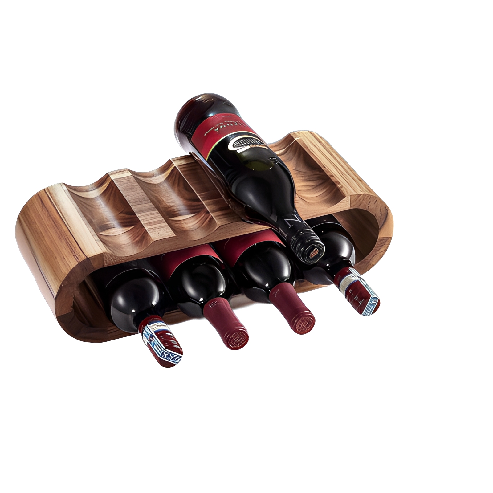 ZYTH Solid Wood Revolving Wine Storage Rack Beer Bottles Tabletop Organizer for Red Wine Champagne Display Modern Home Furniture