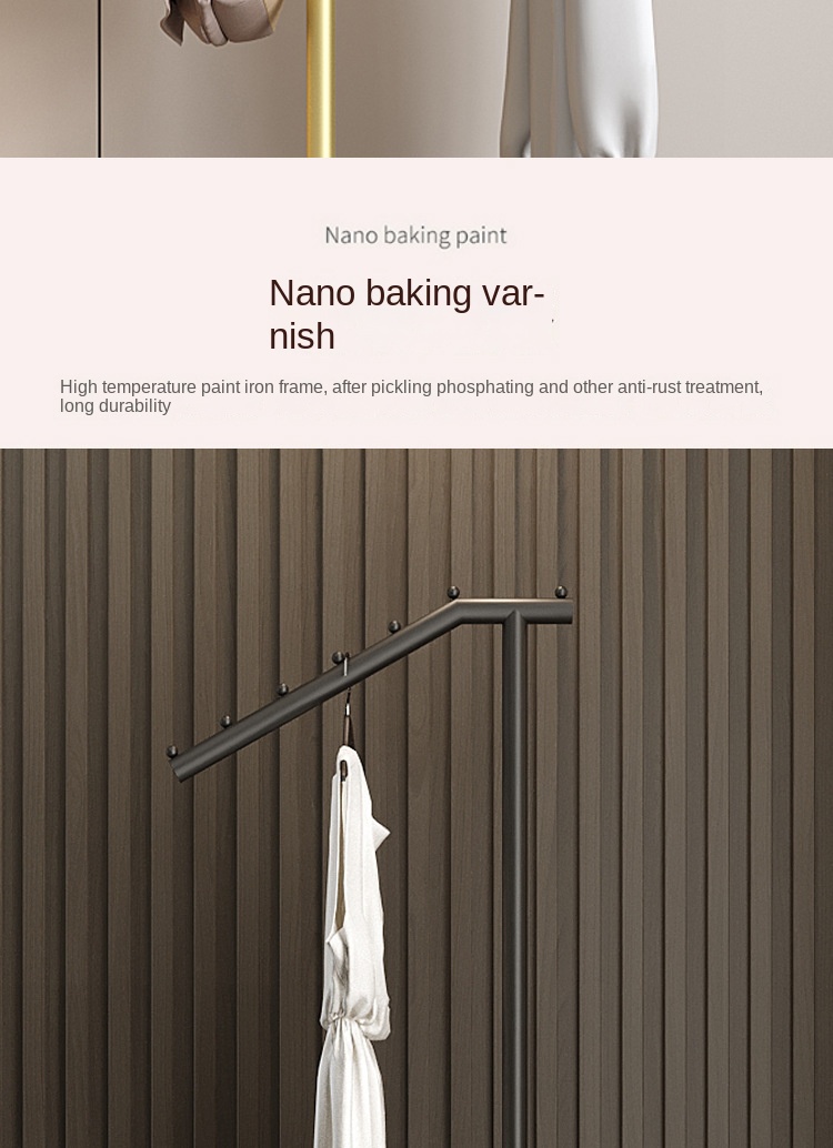 Minimalist modern floor-standing home coat rack 8