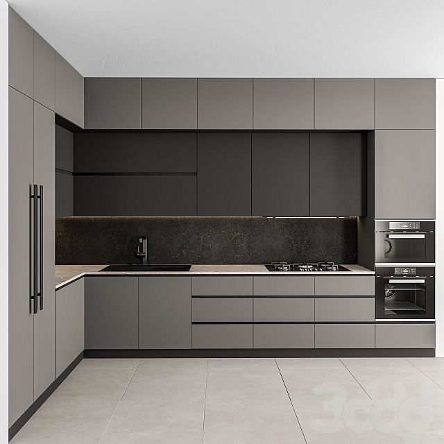 Customized Modular Kitchen Set Modern Designs Marble Countertop Lacquer MDF PVC European Style Kitchen Cabinets
