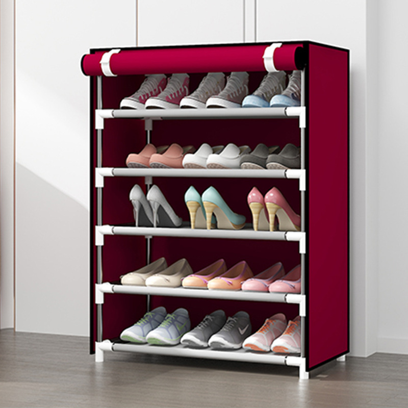 Household Shoes Rack Multi Layers Non Woven Fabric Shoes Cabinet Big Capacity Shoes Organizing Shelf with Cover