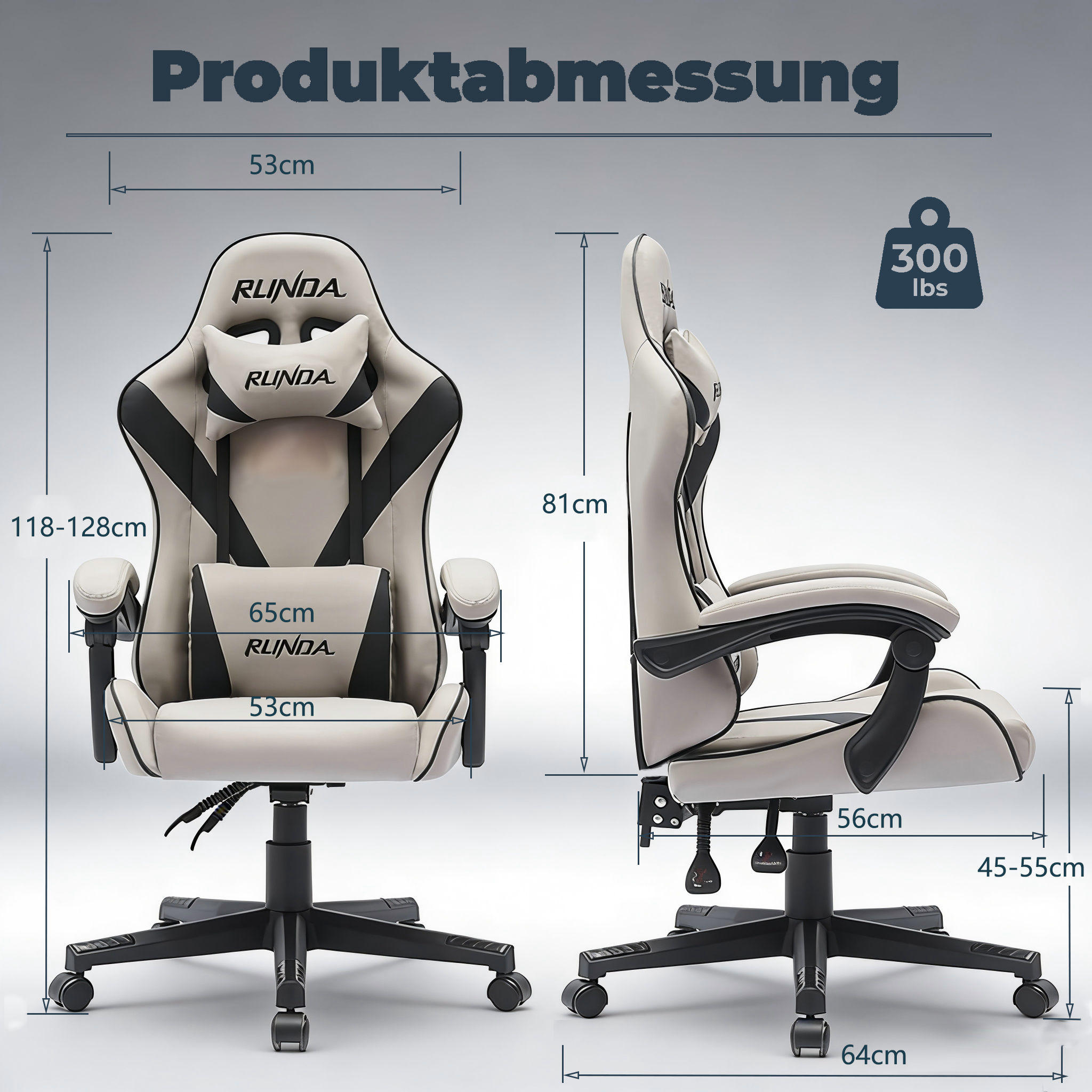 Ergonomically Designed Modern PU Leather Adjustable Height Folding Office Home Computer Game Chair Swivel Revolving Nylon Base