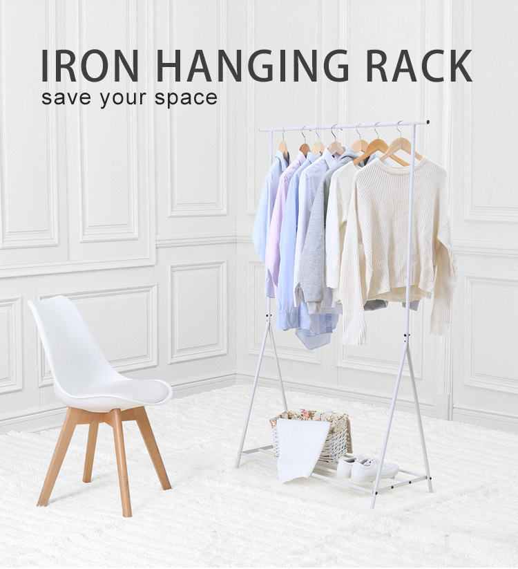 Simple Coat Hanger Floor-to-ceiling Coat and Hat Rack Coat Hanger Bedroom Hat Rack Door Rear Shelf Clothes Rack