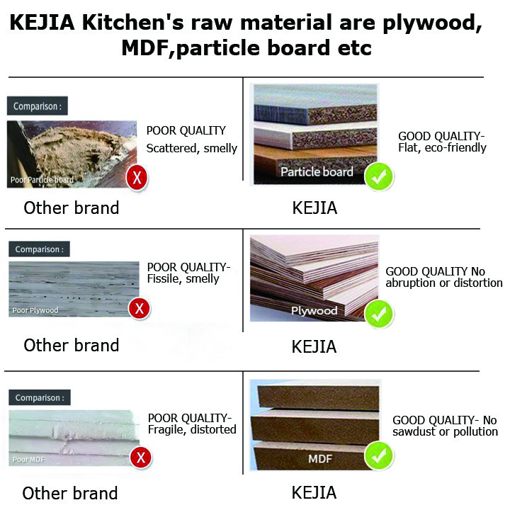 KEJIA Latest Design Smart Living Room Home Furniture Modern Luxury Built-in Light Strip TV Stand TV Cabinets