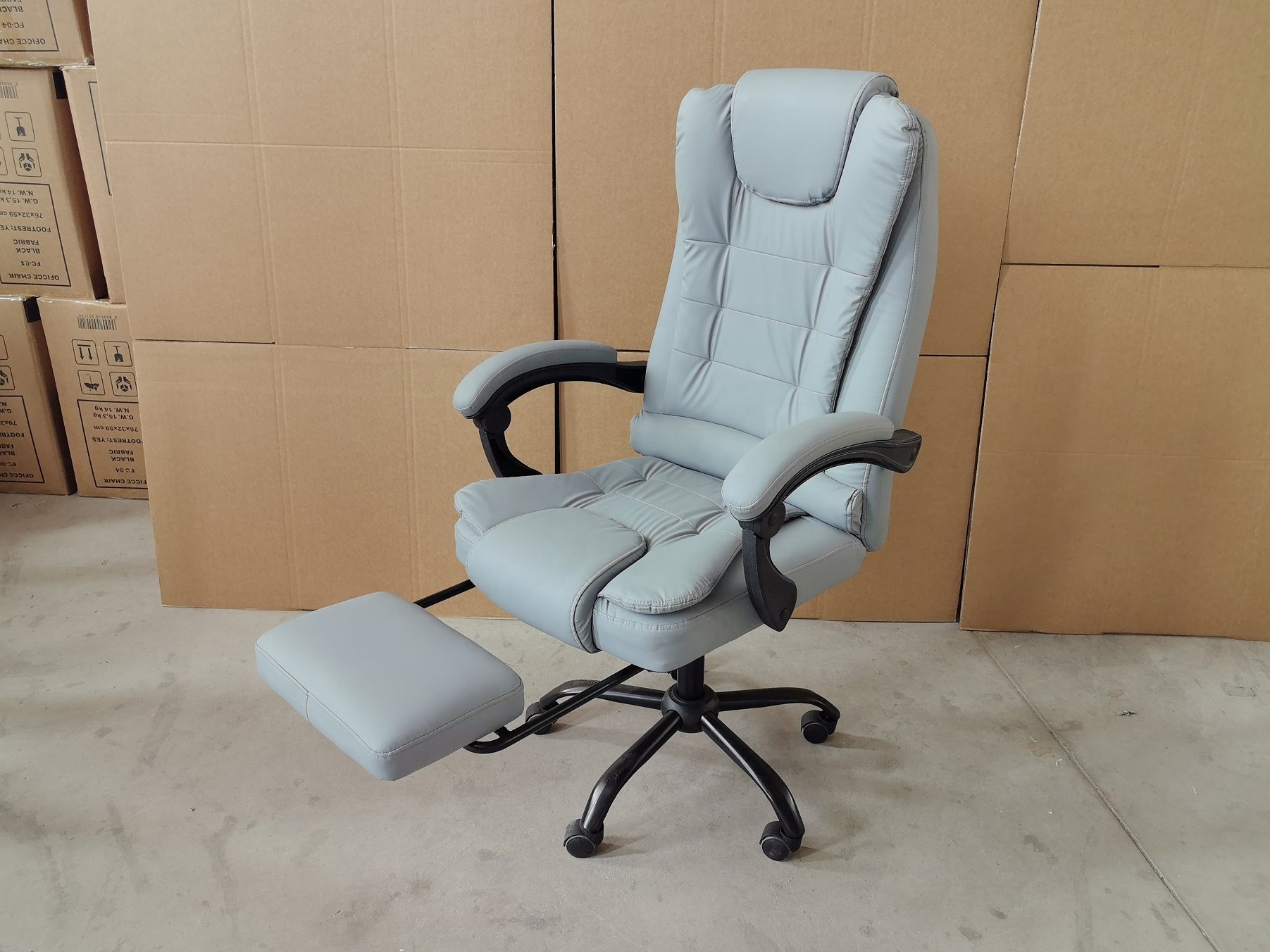 Luxury Brown Leather Guangdong Computer Chair For Home Boss Chair Office Leather