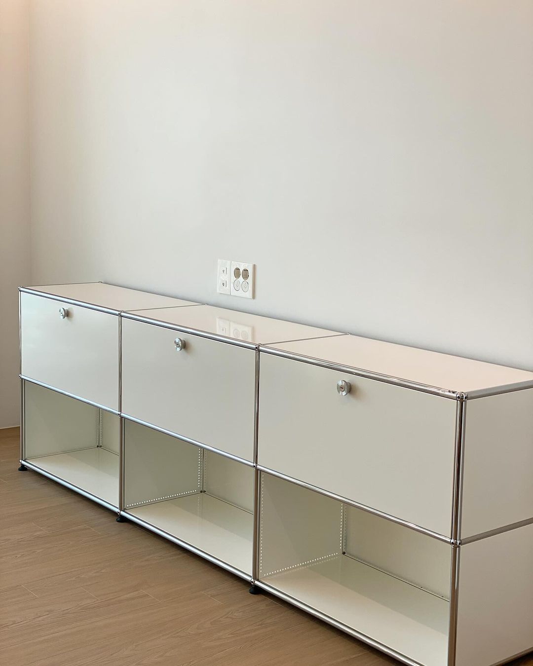 Metal Movable Sideboard Cabinet Module Combination High-end Light Luxury TV Cabinet Bedroom Minimalist Vintage Style Dining