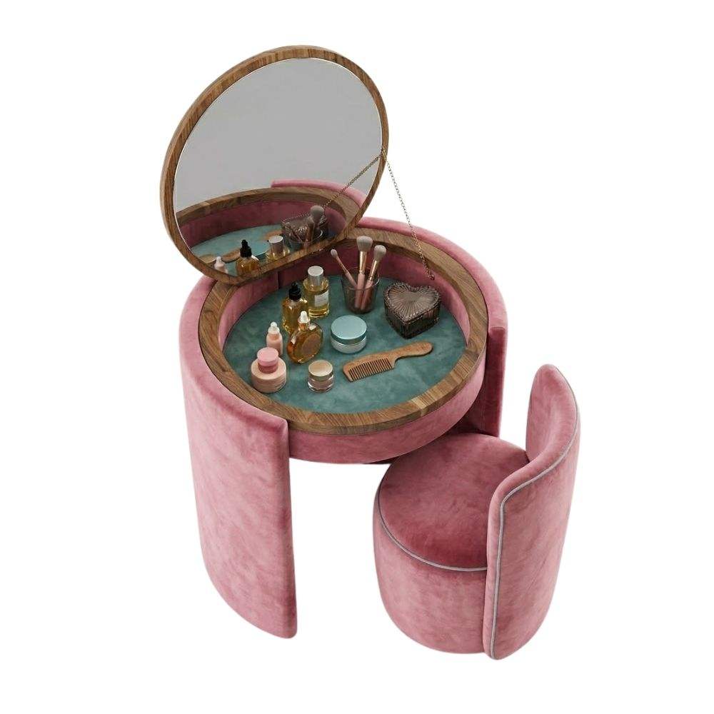Side Display of Compact Vanity